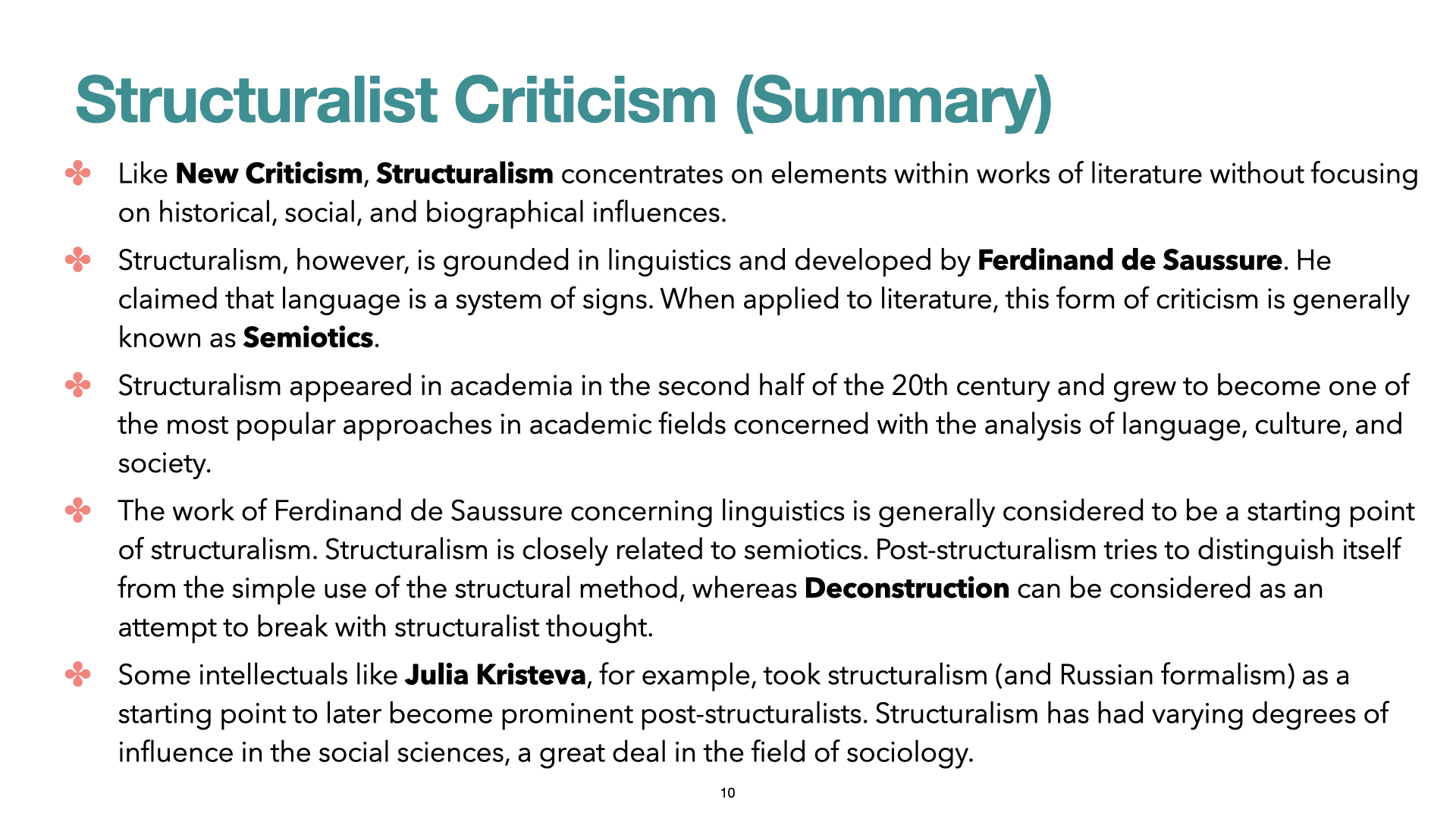 structuralist literature review